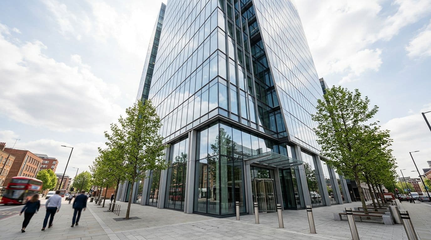 Modern commercial office building exterior