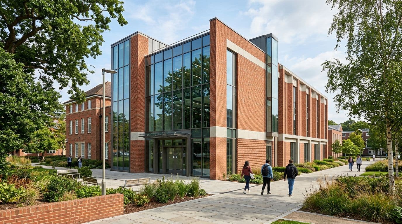 Red brick university campus building